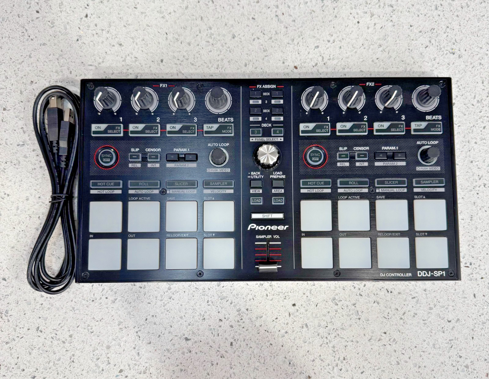 Pioneer DDJ-SP1 DJ Sub Controller for Serato DJ  w/ USB Cable - WORKS 100%