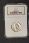 1936 NGC Certified MS 65 Washington Quarter