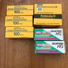 Expired Film Lot - 7 Rolls Unopened Kodak  Fujifilm - Vintage Photography