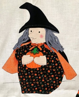 Winnie Witch Halloween  Cut & Sew pattern.  Pattern has some fading. 