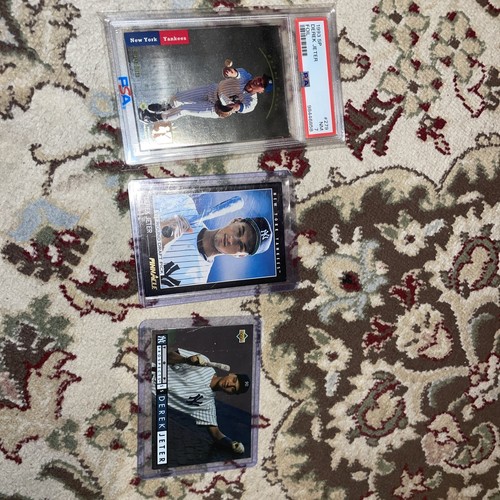3 Rookies Derek Jeter 1993 Upper Deck SP 279 Premier Prospects Foil Rookie PSA 7