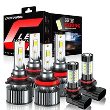 6-Pack LED Headlight Fog Light Bulbs For Ram 1500 2500 3500 Cab Pickup 2013-2018