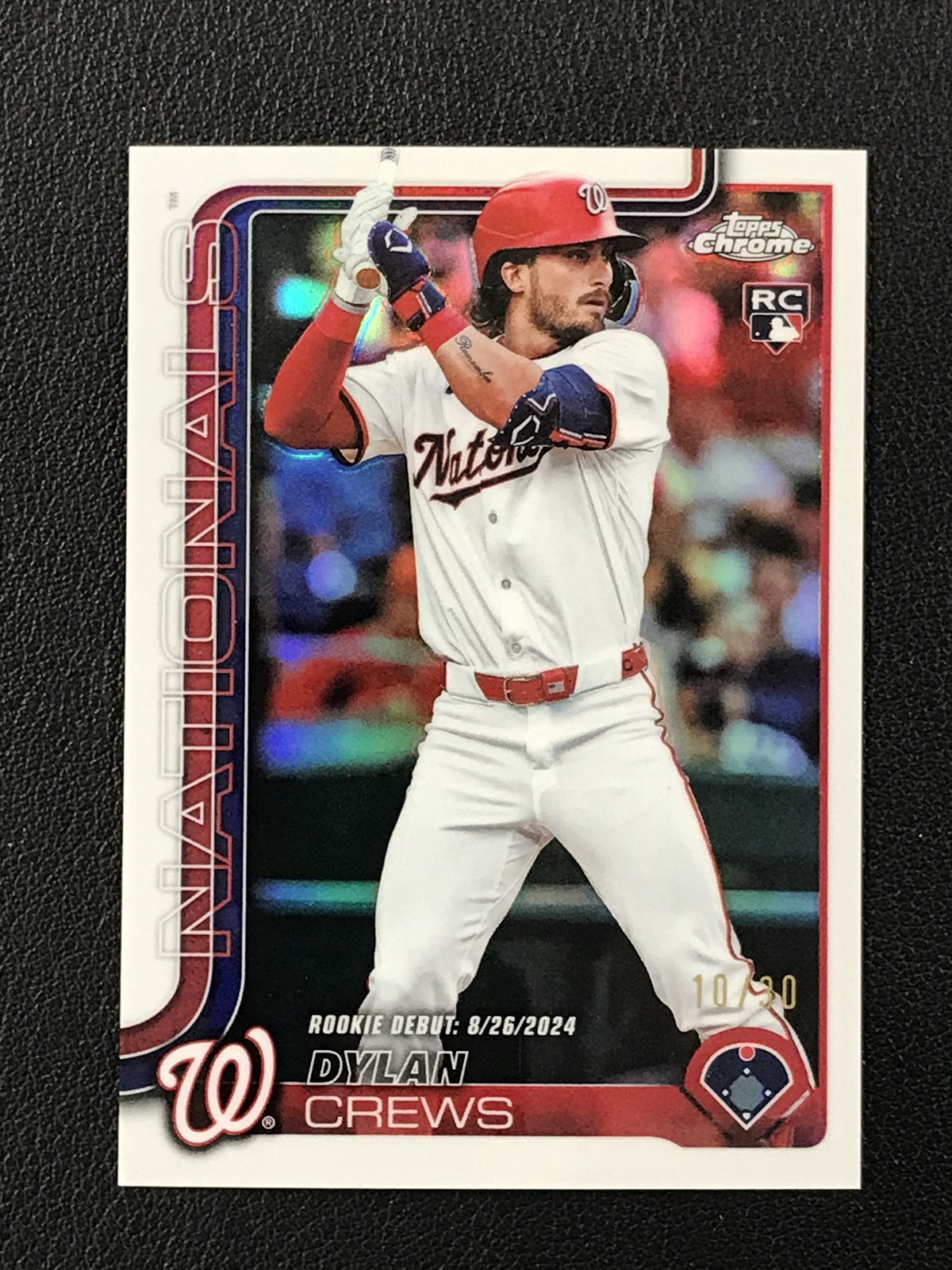 2025 Topps Chrome Update #USC190 Dylan Crews White Refractors /30