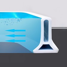 78 Inch Collapsible Shower Water Dam,Shower Stopper Barrier and Retention Sys...