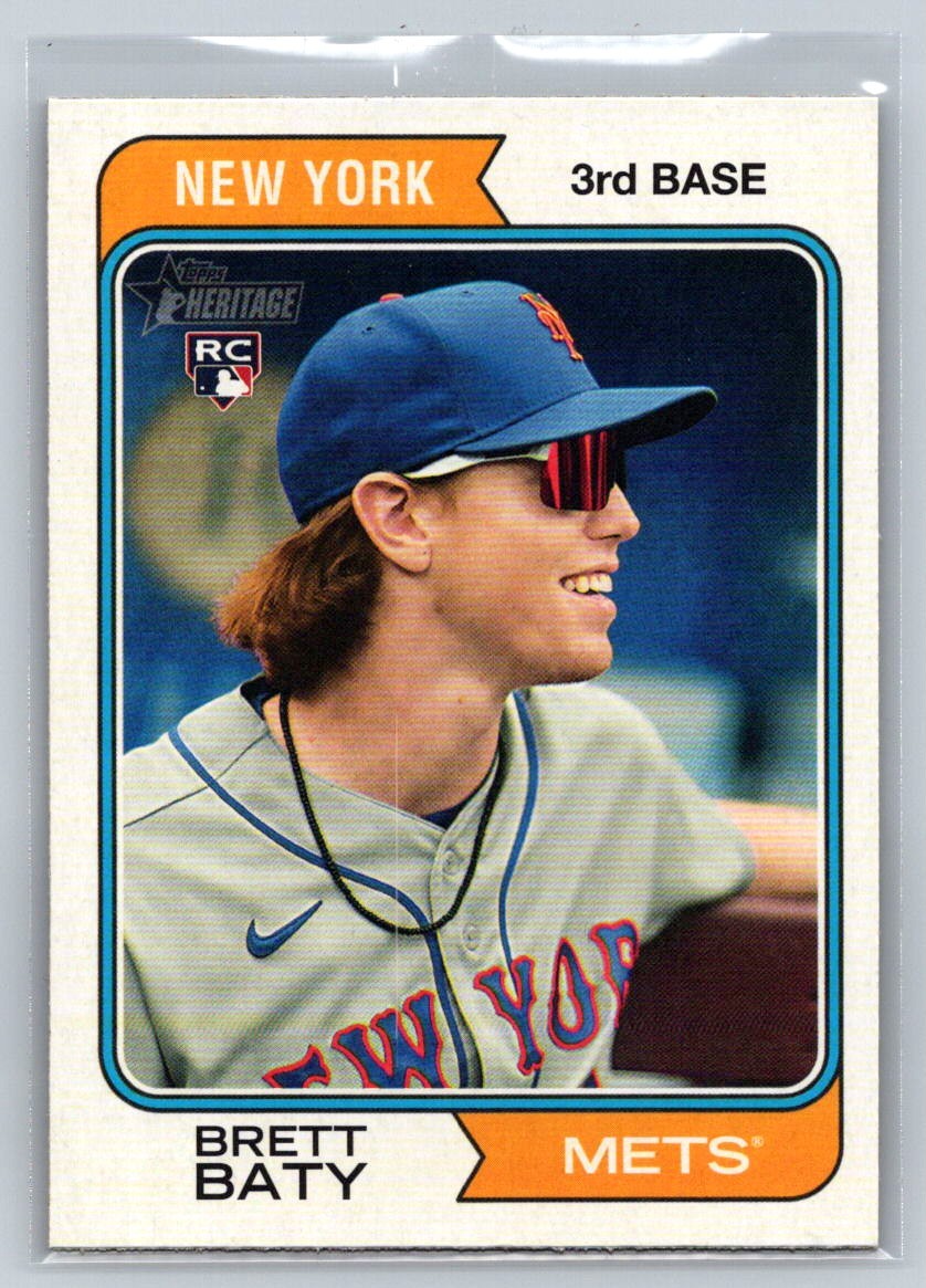 2023 Topps Heritage Brett Baty RC New York Mets #265