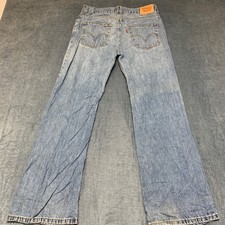 VTG Levi's 527 Bootcut Jeans Boys 20 Reg 30x30 Blue Denim Cotton Everyday Wear
