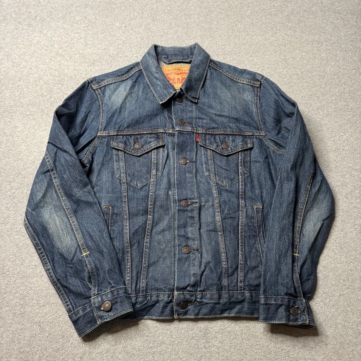 中古 Levi's × FILSON FISHING JACKET Filson x Levi's Waxed Trucker Jacket Black Size S Made in USA