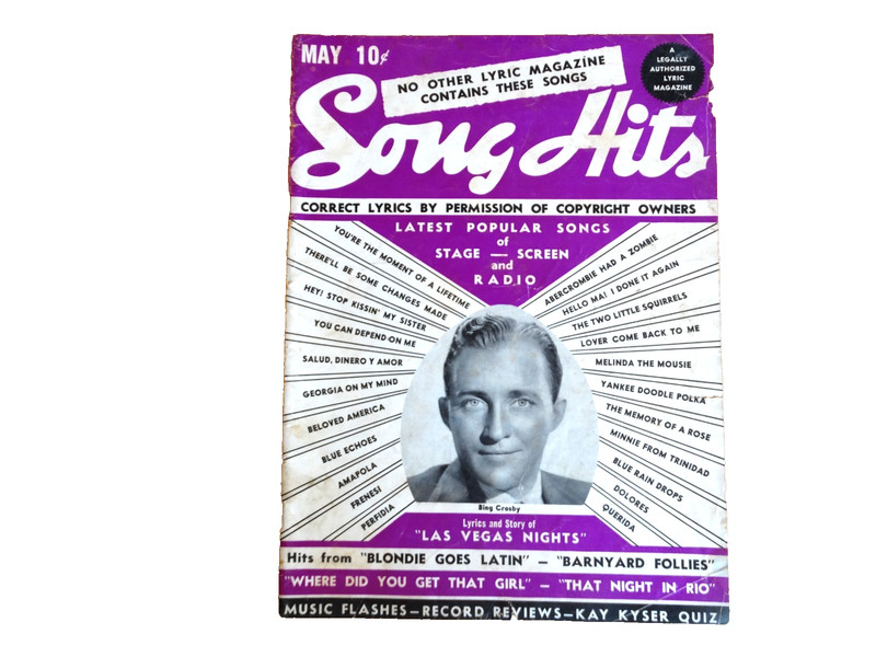 Song Hits – May 1941 – Bing Crosby