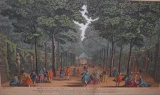 Antique Laurie & Whittle Engraving - Visto btw Chestnut Groves Garden Versailles