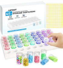 ARTDOT 45 Slots Diamond Art Storage Boxes Kits for Adults, Diamond Painting Stor