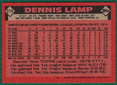 1986 Topps Base Set Baseball Cards #201-300 - You Pick For Your Collection - Picture 22 of 118