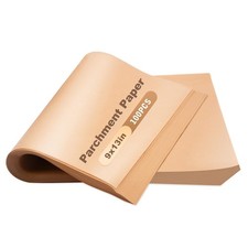 FOXYAEO 100 PCS Unbleached Parchment Paper 23cm X 33cm baking paper, air fryer p