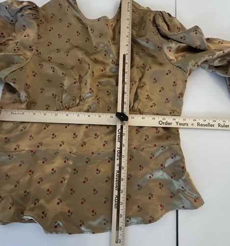 Alexa Chung Gold Blouse Size UK 16 US 12 - Picture 6 of 12