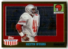 2005 Topps All American Keith Byars Gold Chrome #/555 #86