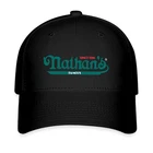 Nathan's Famous Hot Dog Black Hat Twill Cap Baseball Cap