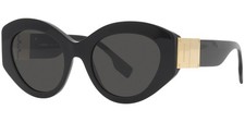 Burberry Sophia Women's Black Oval Cat Eye Sunglasses - BE4361F 300187 51 Italy