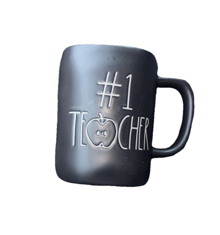 Rae Dunn #1 Teacher Mug Coffee Tea Cup Teachers Pet School Appreciation Gift LL