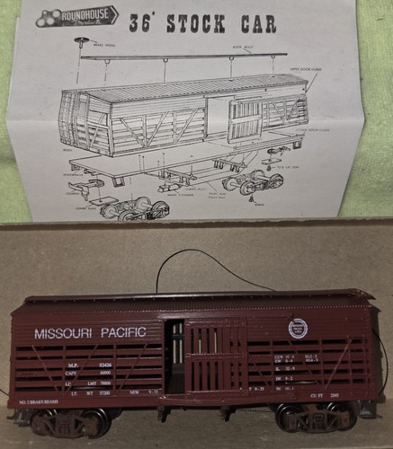 HO Roundhouse #3271 KIT DE COCHE DE STOCK ANTIGUO - MISSOURI PACIFIC - Kit de nueva construcción | Zustand: New