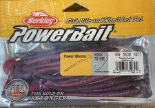 Berkley PowerBait Power Worm Tequila Sunrise-BRAND NEW-SHIPS N 24 HOURS