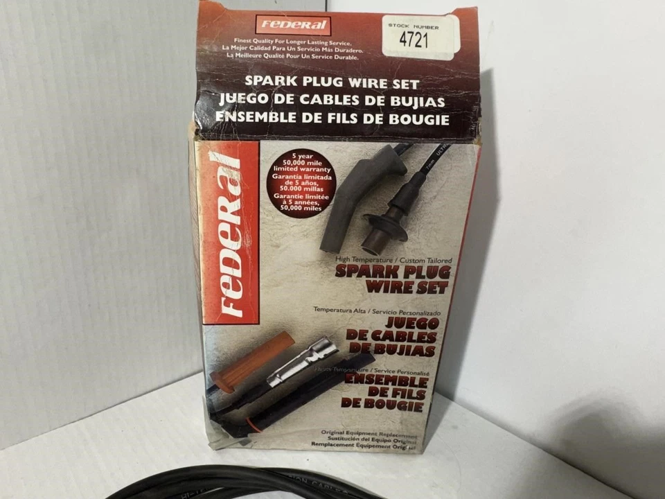 Juego de cables de encendido Federal 4721 para 76-83 Honda Civic 1,3 L 1,5 L Foto 3 de 3