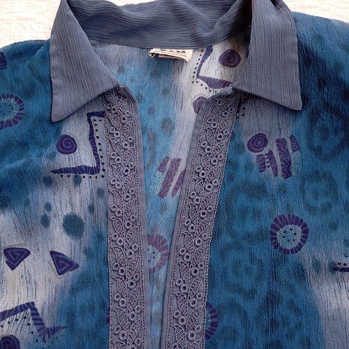 R Y M Richards Set, Printed open jacket and women's dress size 16P, vintage. - Picture 5 of 19