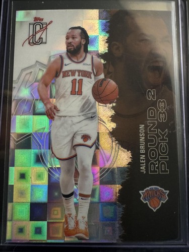 2025-26 Topps Signature Class #58 Jalen Brunson Chrome Pandora Refractors