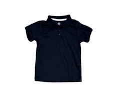 Wonder Nation Girls School Uniform Interlock Short Sleeve Polo Shirt
