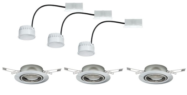Tip Einbauleuchten Set Rund Schwenkbar Led 3-Stufen-Dimmbar 3X4,8W 475 Lumen 230-image