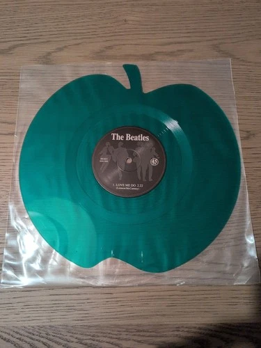 The Beatles Love Me Do Apple Shaped Green 7 Vinyl Single
