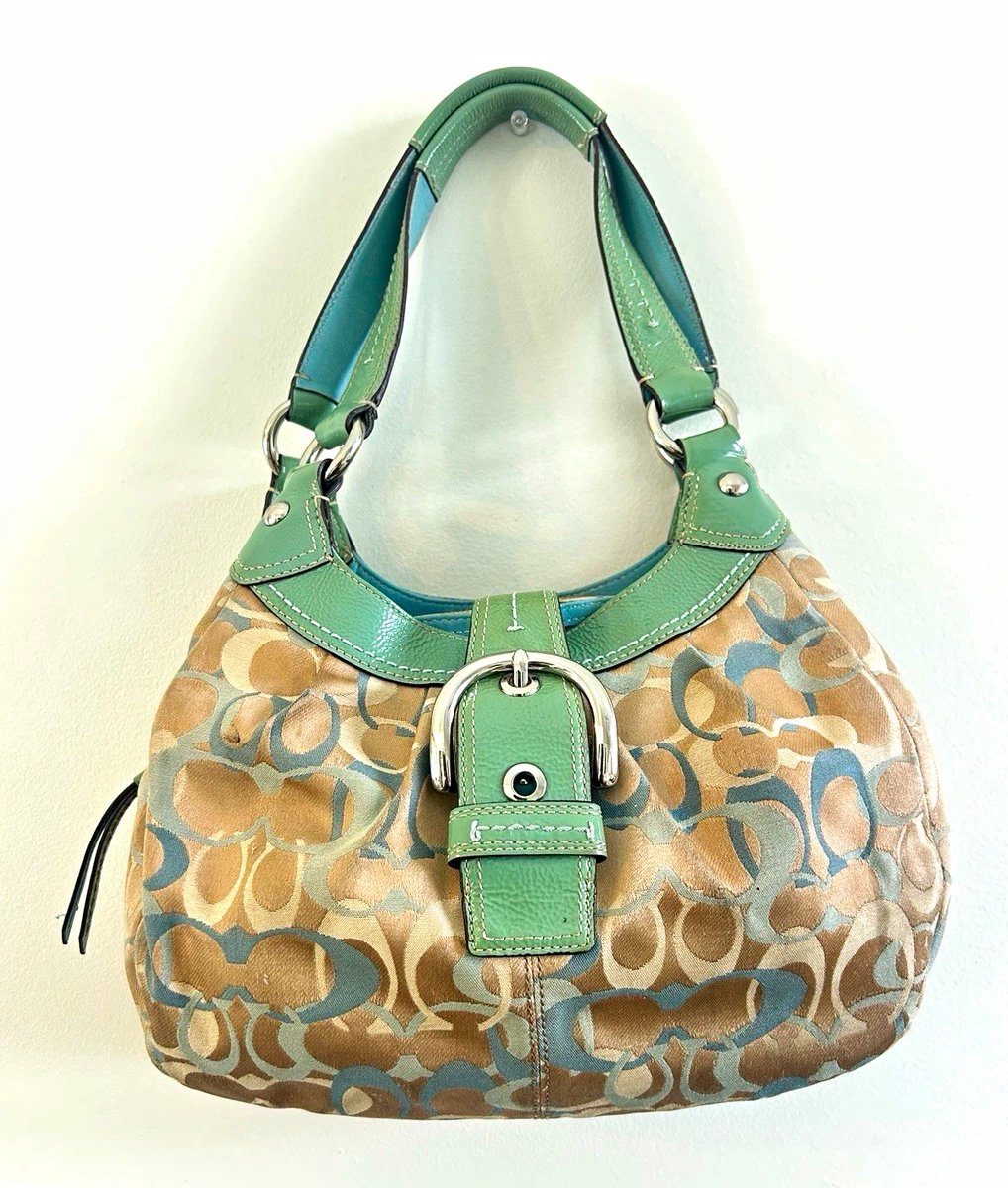 バッグ Rare COACH Signature Green Shoulder Bag 25+ Green Signature Coach Purse for sale | Updated Oct 2026
