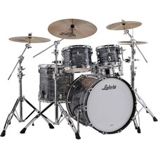 Ludwig Classic Maple 4Piece Mod Shell Pack w22" Bass Drum Vintage Black Pearl