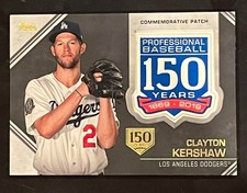 2019 Topps Baseball Clayton Kershaw 150 Years Commemorative Patch /150