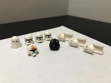 LEGO - LEGO Star Wars Minifigure Helmet Lot X 9 - 9 Star Wars Helmets