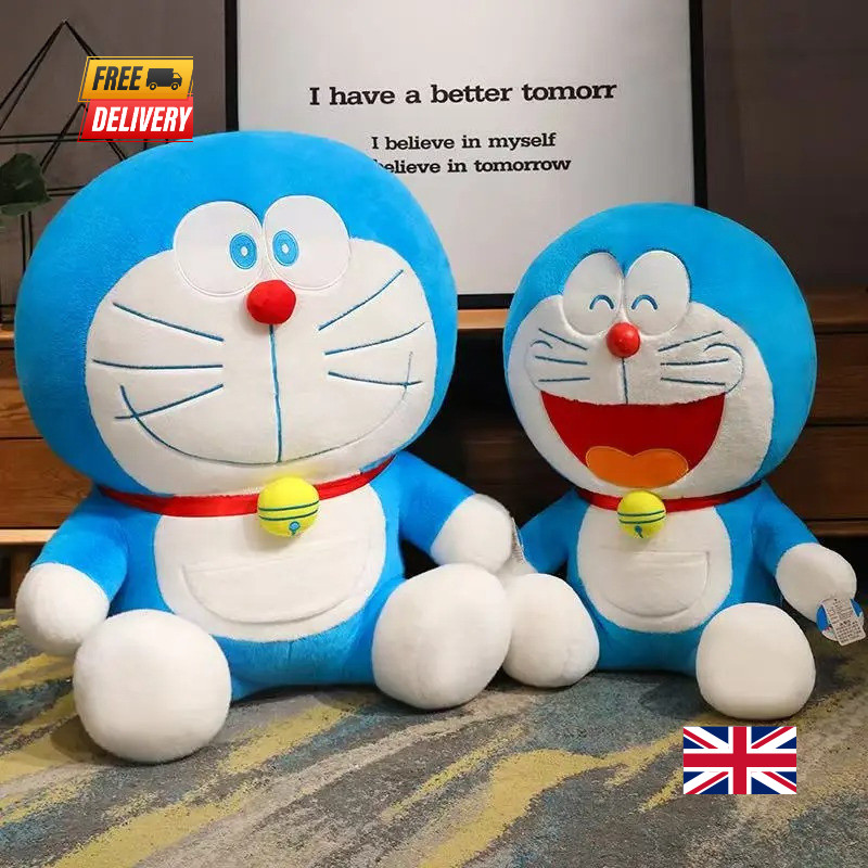 Juguete de peluche Doraemon 22-28 cm suave relleno dibujos animados animé niños regalo almohada muñeca