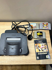READ DESCRIPTION Nintendo 64 N64 Black Console Bundle w Power Cable,  Games