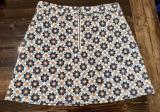 Abercrombie Fitch Women's Blue Orange Floral Mini Skirt Size S