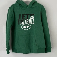 Outerstuff Youth NFL Green New York Jets Football Hoodie, M