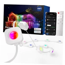  Permanent Outdoor Lights, 100ft RGB Outdoor Christmas Lights with 60 LED 100FT