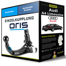 Abnehmbare Anhängerkupplung für AUDI A4 Limousine 11- Typ 8K/B8 Oris NEU