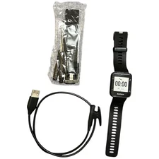 Garmin Forerunner 35 GPS Watch Included Belt Used Screen Crack