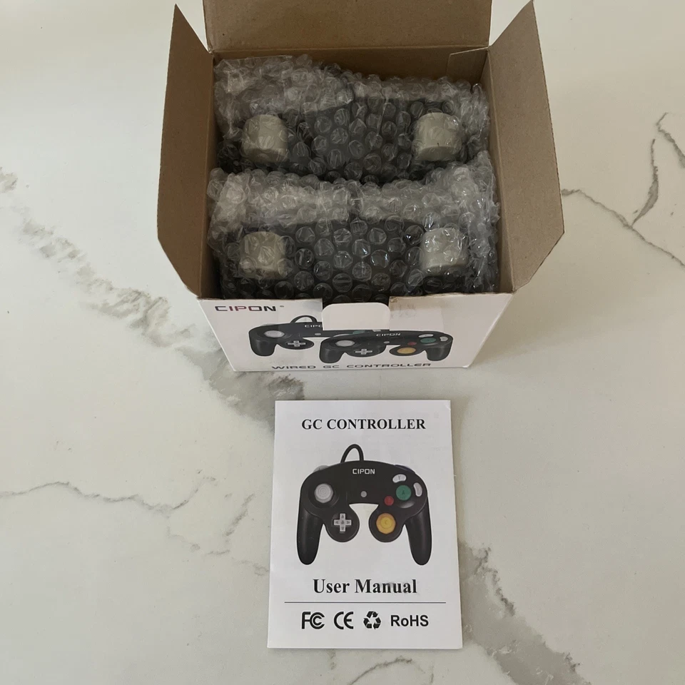 2 - Wired Nintendo GameCube Controller Gamepad Black BRAND NEW IN BOX!!! - Image 3 of 4