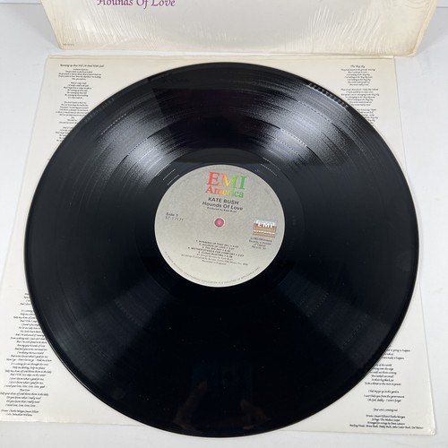 KATE BUSH Hounds of Love vinyl 1985 1st Press Shrink Wrap W/Tear PreOwned - Picture 2 of 9