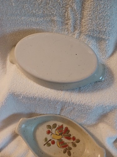 VTG Otagiri Bird Berry Pattern Au Gratin Casserole Dishes set of 6 Hard To Find - Picture 6 of 11