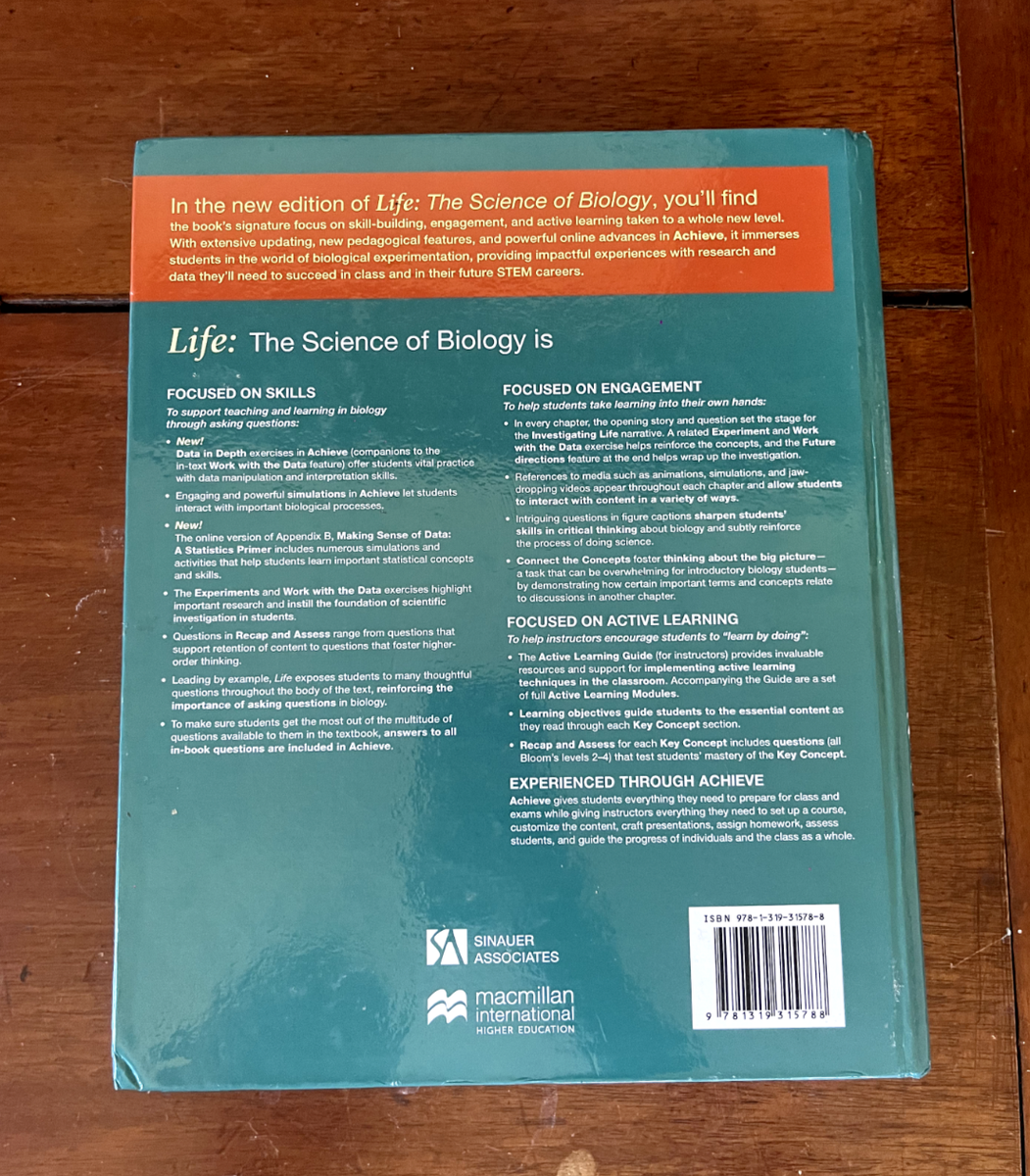 Life: The Science of Biology 12th Edition Hardcover | eBay UK