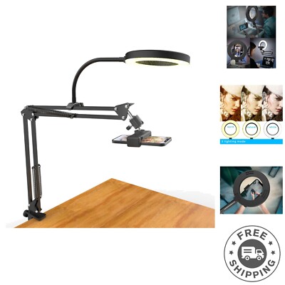 Professional Overhead Mount with 3 Lighting Modes for Vlogging & Live Streaming