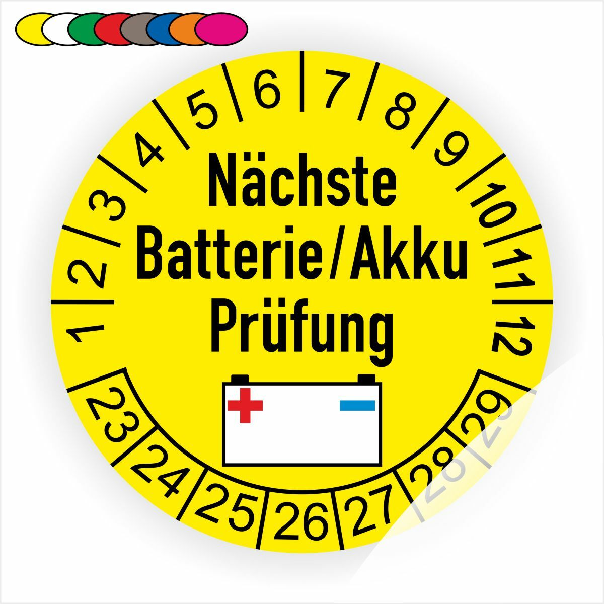 DREKO PRÜFPLAKETTEN - Wartungsplakette gewechselt am