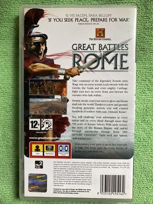 Jeux Vidéo The History Channel Great Battles Of Rome PlayStation Portable Psp 000206140