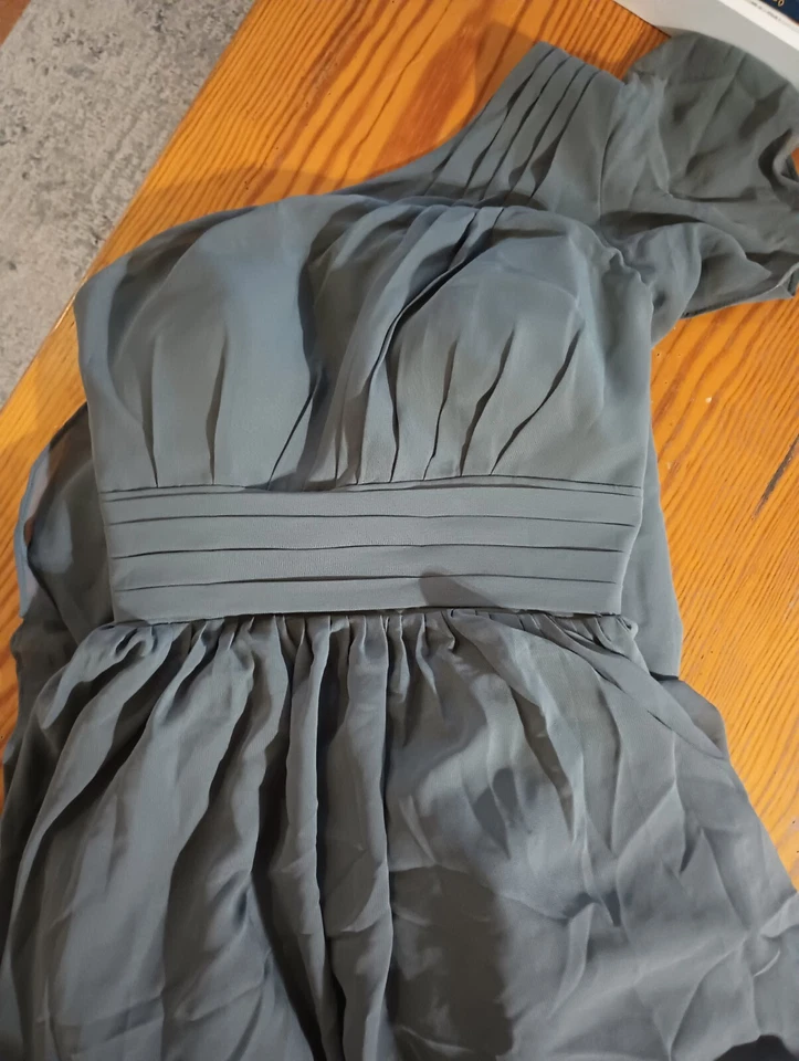 Vestido de bienvenida, graduación, militar, damas de honor para mujer gris talla 8 elegante vestido Foto 4 de 4