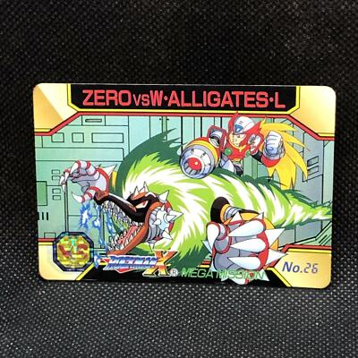 ZERO VS Wheel Alligators L Megaman X No.26 Card 1995 Bandai Japanese Japan F/S