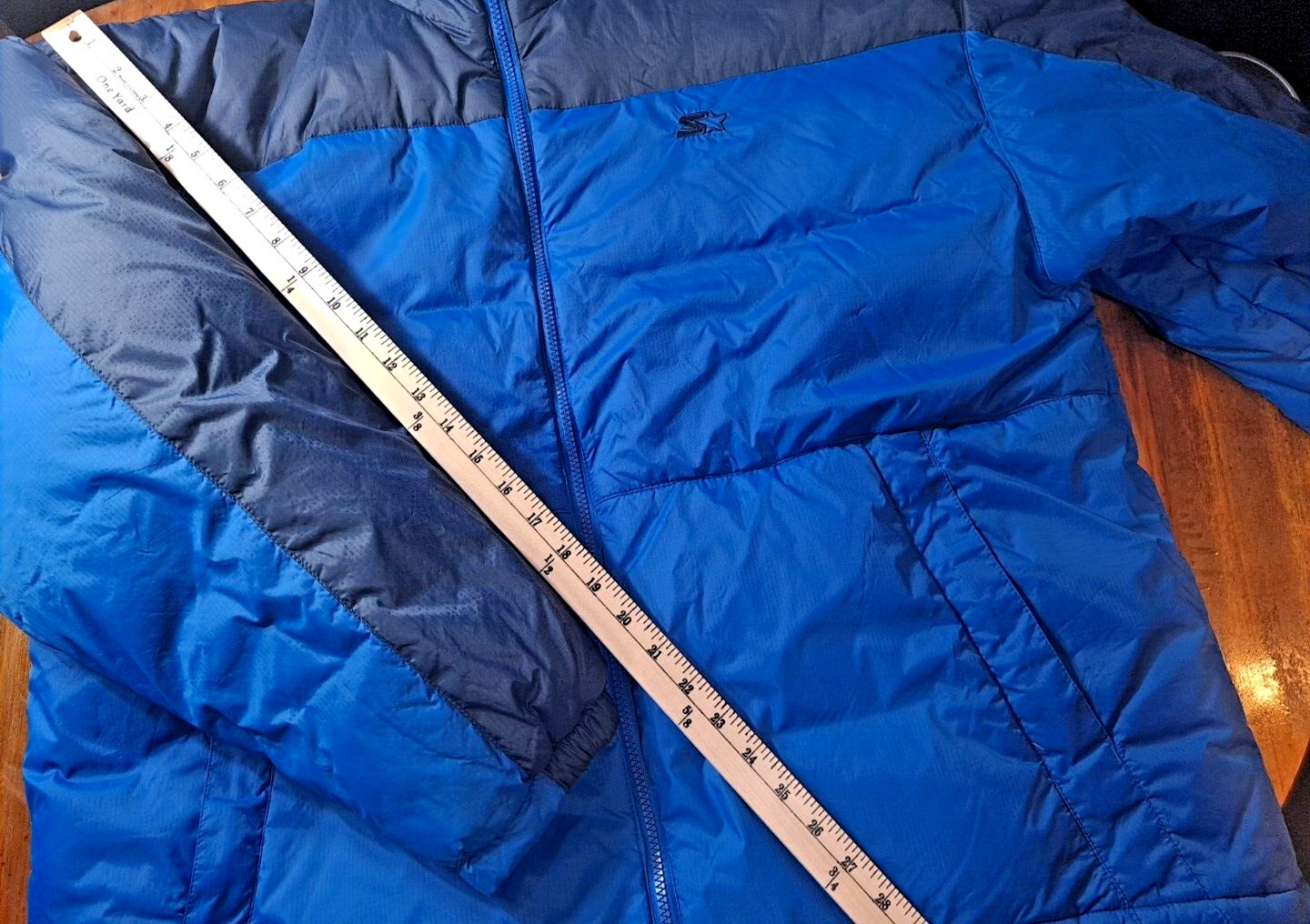 Vintage Starter Bubble Down Puffer Jacket y2k Fea… - image 17